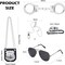 Police Pretend Play Toys Set, Kids Police Officer Costume with Detective Badge, Handcuffs, Cop Dress up Accessories